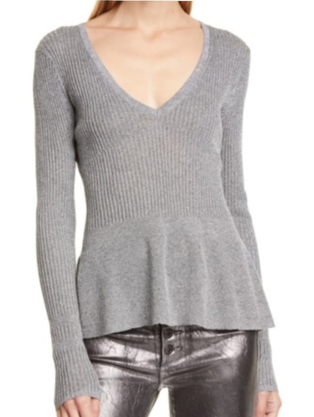 Veronica Beard Esmeralda V Neck Pullover